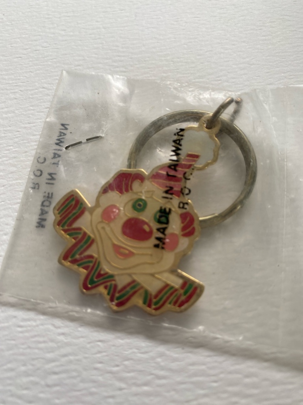FREE with any PURCHASE Vintage Clown Las Vegas circus circus Keychain -Enamel